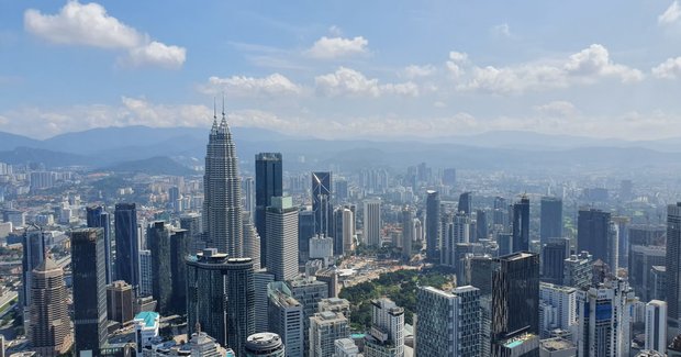 city skyline in malaysia