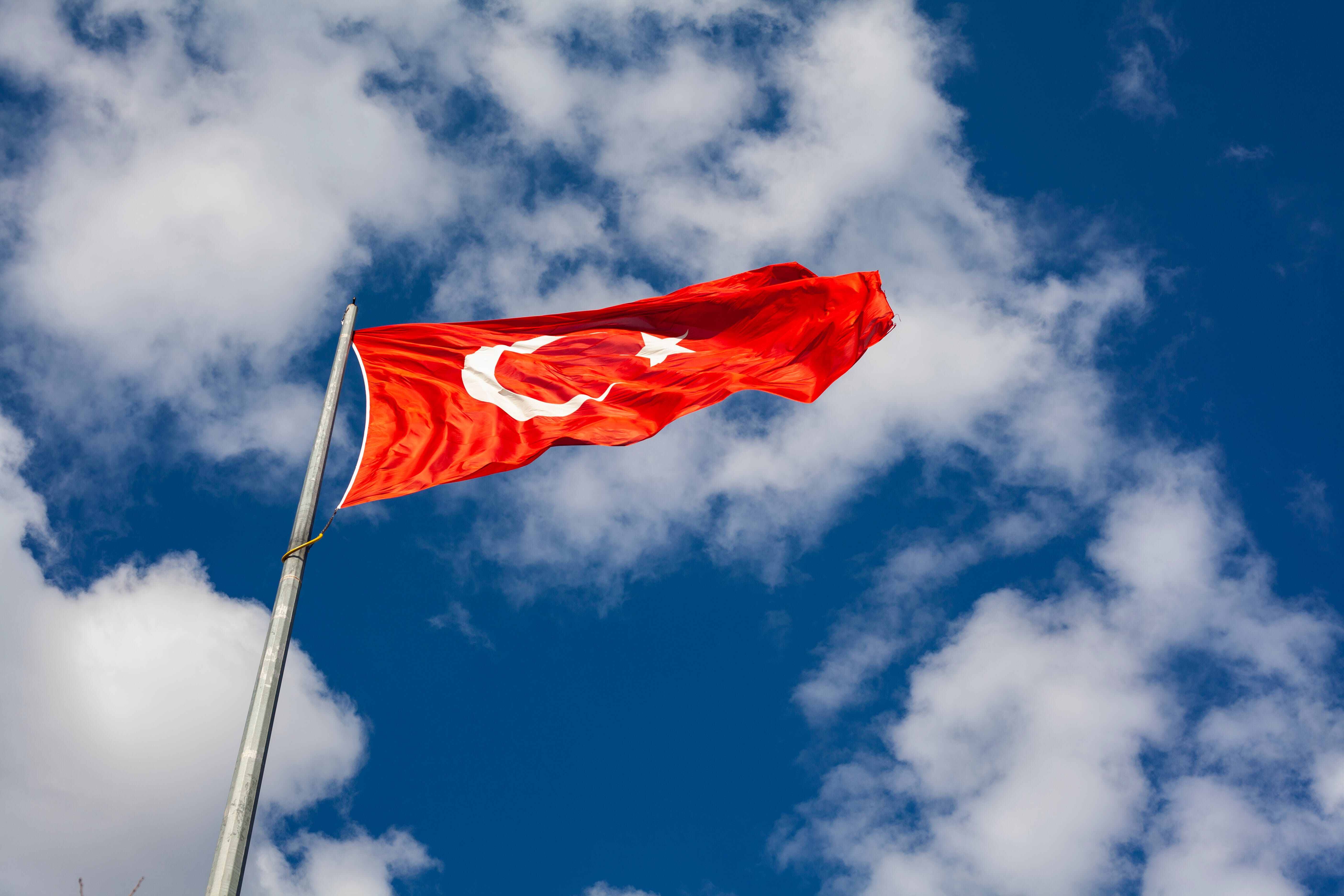 turkey flag waving