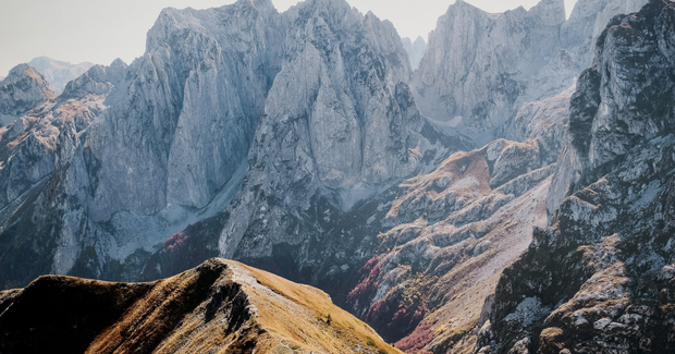 stunning mountain range in Albania