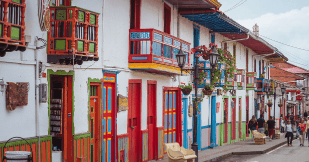 beautiful street in bogota