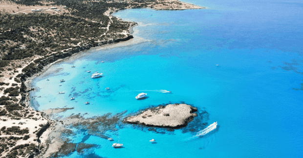 crazy blue waters in the sea