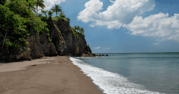 cliffside view on ocean