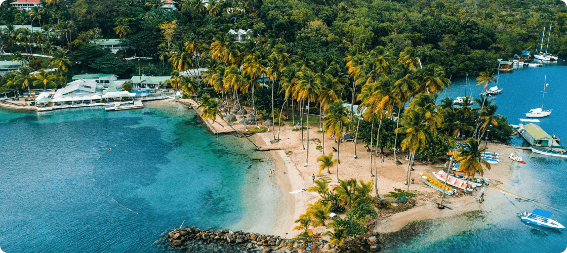 Scenic image of Saint Lucia