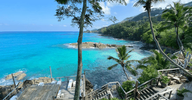 beautiful blue and green waters