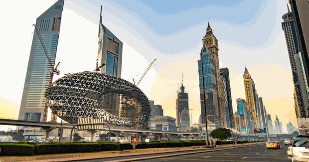 skyline of dubai