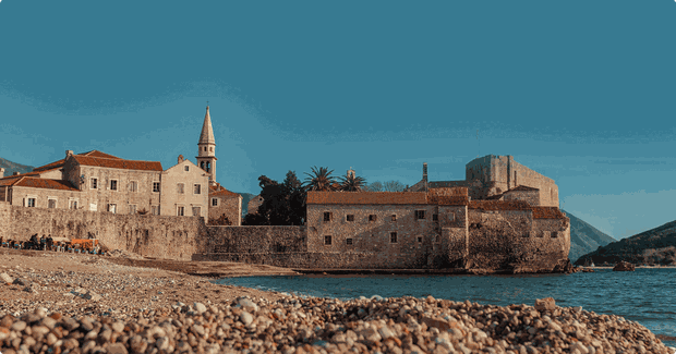 old fort on the beach