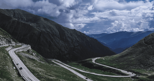 winding mountain pass