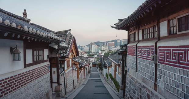 a typical south Korean street