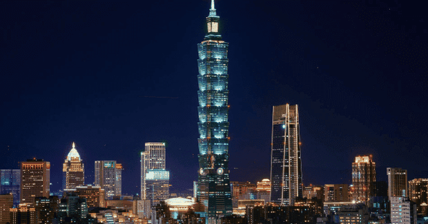 City skyline in Taiwan